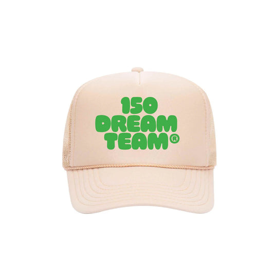 150 Dreamteam Puff Print Trucker - Tan/Green